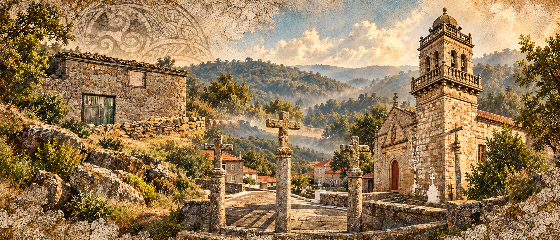 Collage ilustrado: Quintela de Leirado